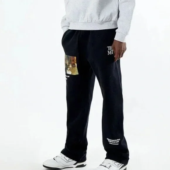 PacSun Pants Pacsun X The Met Black Graphic Sweatpants Poshmark